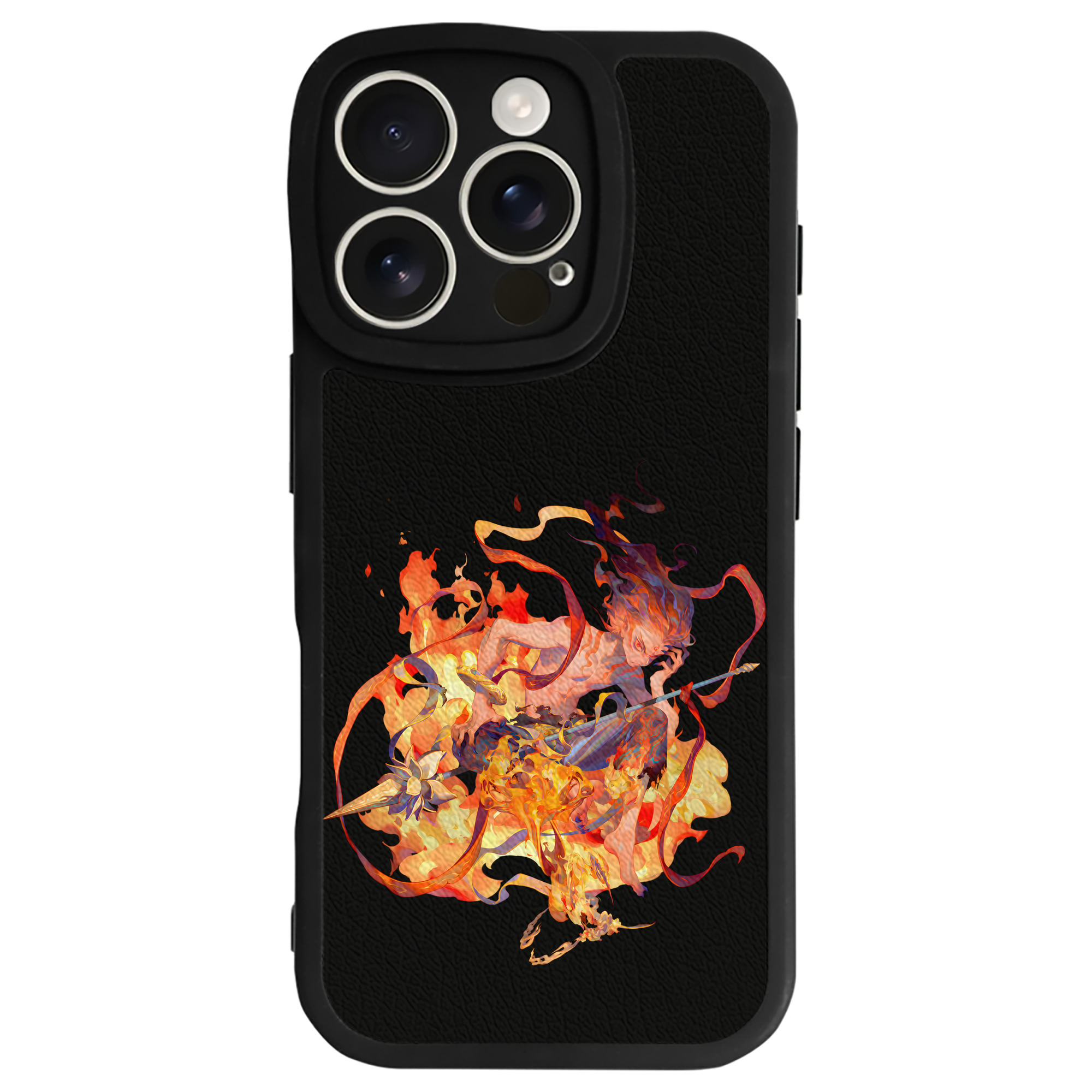 （画像用） Ne Zha 2 ナタ 魔童の大暴れ 【iPhone 16シリーズ対応】シリコンスマホケース（レザー調） 材質：シリコン